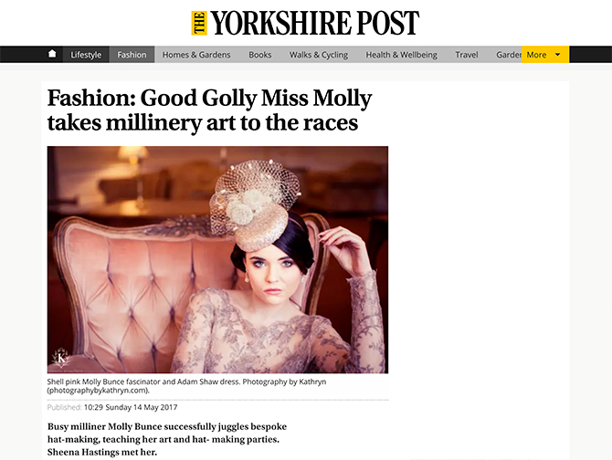 Fashion: Good Golly Miss Molly takes millinery art to the races